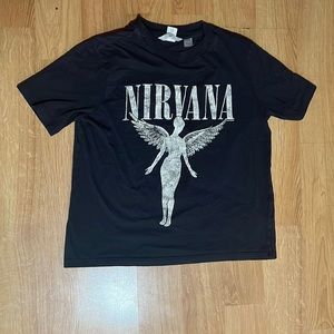 Black nirvana tee shirt
